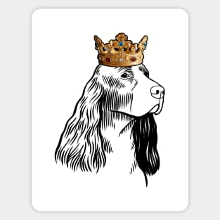 English Springer Spaniel Dog King Queen Wearing Crown Sticker